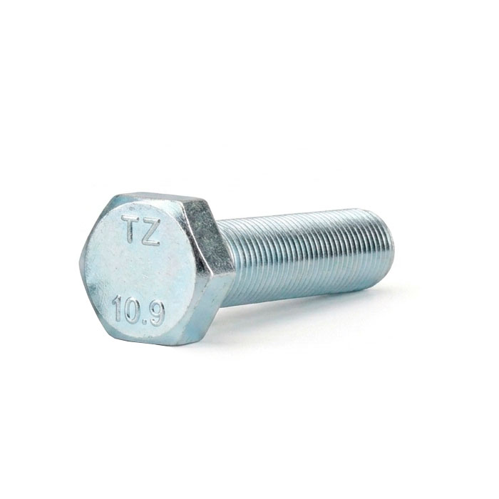 Болт шестигранный DIN 961 полная мелкая резьба, 10.9, оцинкованный